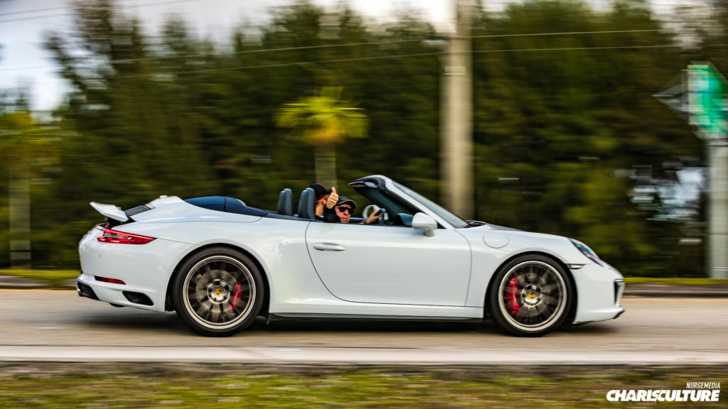 Porsche 911 Cabrio on it's way to Cars & Brunch 4 at Champion Porsche